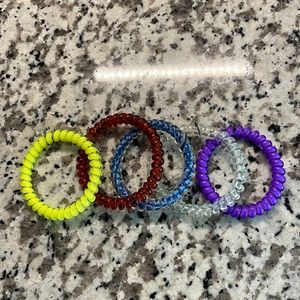 5 Teleties small size hair ties
